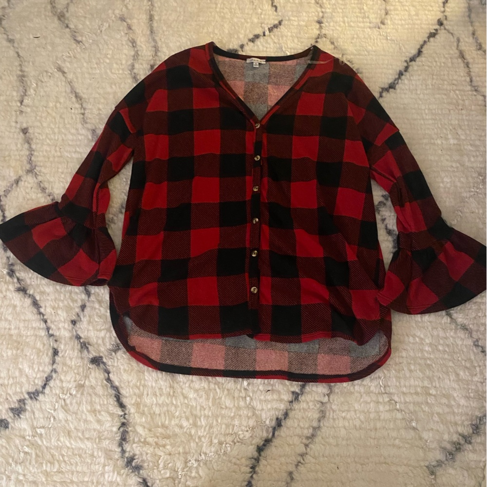 White Birch Flannel Button up